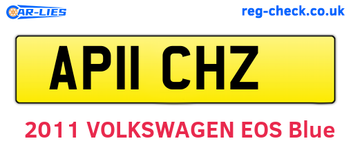 AP11CHZ are the vehicle registration plates.