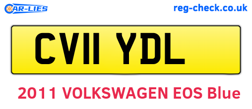 CV11YDL are the vehicle registration plates.