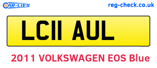 LC11AUL are the vehicle registration plates.