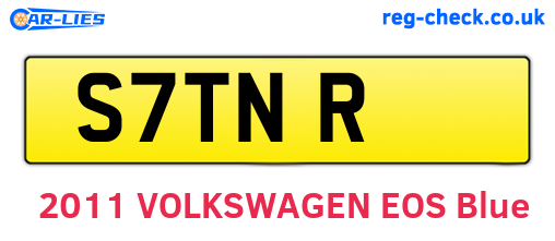 S7TNR are the vehicle registration plates.