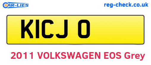 K1CJO are the vehicle registration plates.