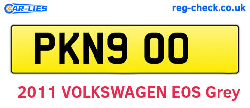 PKN900 are the vehicle registration plates.