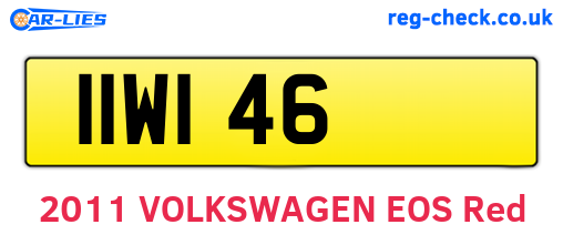 IIW146 are the vehicle registration plates.