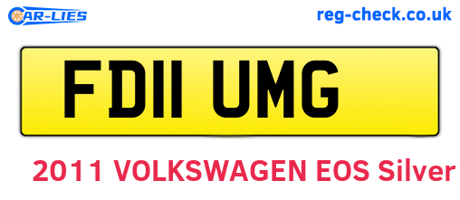 FD11UMG are the vehicle registration plates.