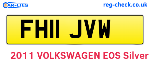 FH11JVW are the vehicle registration plates.