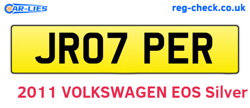 JR07PER are the vehicle registration plates.