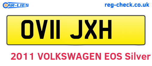 OV11JXH are the vehicle registration plates.