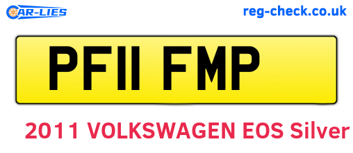 PF11FMP are the vehicle registration plates.