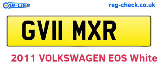 GV11MXR are the vehicle registration plates.