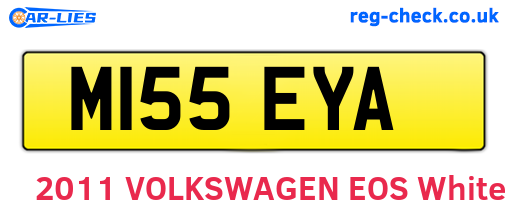 M155EYA are the vehicle registration plates.