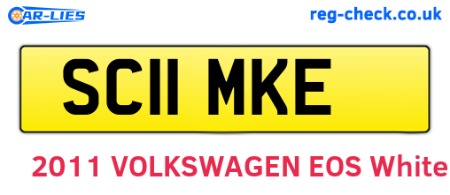 SC11MKE are the vehicle registration plates.