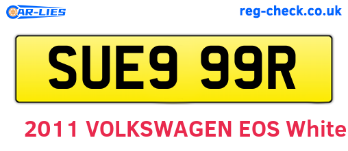 SUE999R are the vehicle registration plates.