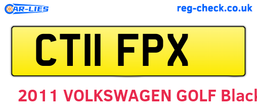 CT11FPX are the vehicle registration plates.