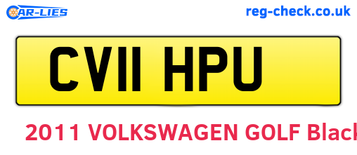CV11HPU are the vehicle registration plates.
