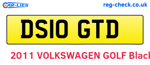 DS10GTD are the vehicle registration plates.
