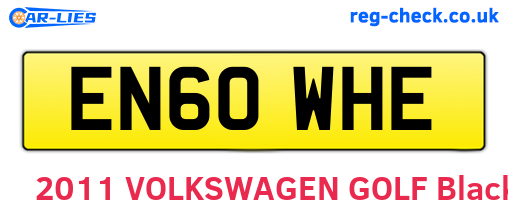 EN60WHE are the vehicle registration plates.
