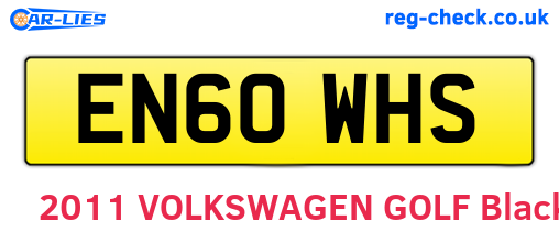 EN60WHS are the vehicle registration plates.