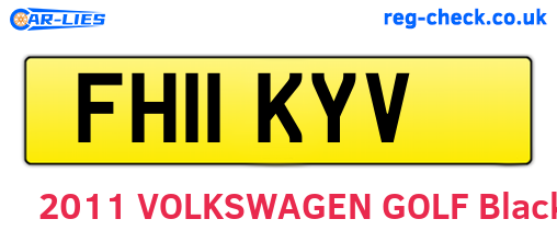 FH11KYV are the vehicle registration plates.