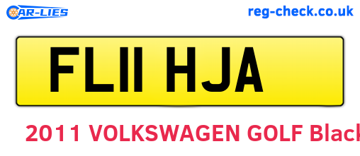 FL11HJA are the vehicle registration plates.