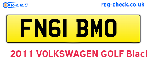 FN61BMO are the vehicle registration plates.