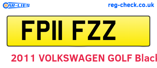 FP11FZZ are the vehicle registration plates.