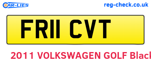 FR11CVT are the vehicle registration plates.