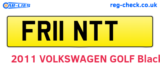 FR11NTT are the vehicle registration plates.