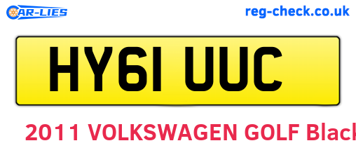 HY61UUC are the vehicle registration plates.