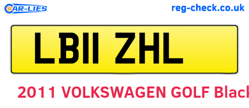 LB11ZHL are the vehicle registration plates.