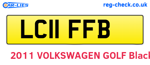 LC11FFB are the vehicle registration plates.
