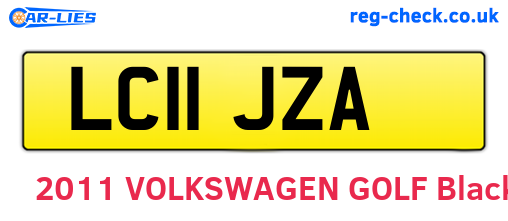 LC11JZA are the vehicle registration plates.