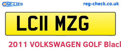 LC11MZG are the vehicle registration plates.