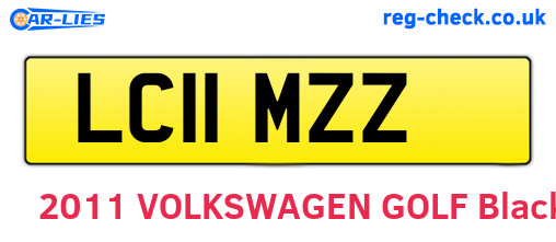 LC11MZZ are the vehicle registration plates.