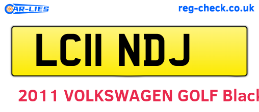 LC11NDJ are the vehicle registration plates.