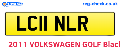 LC11NLR are the vehicle registration plates.