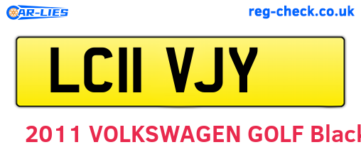 LC11VJY are the vehicle registration plates.
