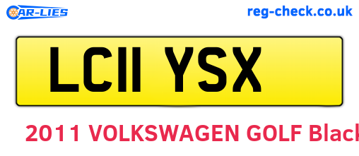LC11YSX are the vehicle registration plates.