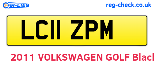 LC11ZPM are the vehicle registration plates.
