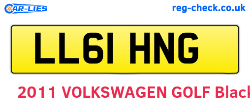 LL61HNG are the vehicle registration plates.