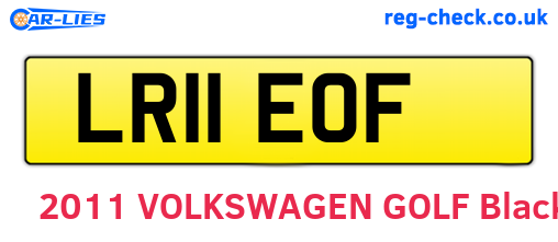 LR11EOF are the vehicle registration plates.