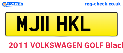 MJ11HKL are the vehicle registration plates.