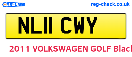 NL11CWY are the vehicle registration plates.