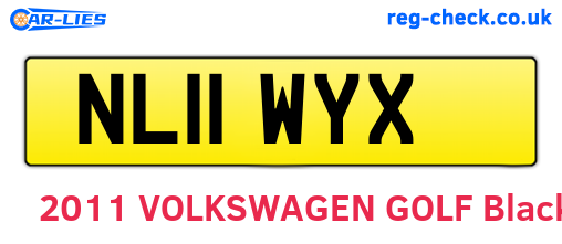 NL11WYX are the vehicle registration plates.
