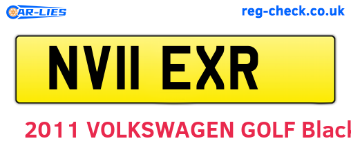 NV11EXR are the vehicle registration plates.