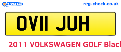 OV11JUH are the vehicle registration plates.