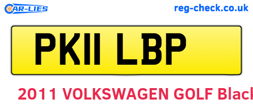 PK11LBP are the vehicle registration plates.