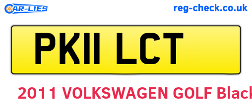 PK11LCT are the vehicle registration plates.