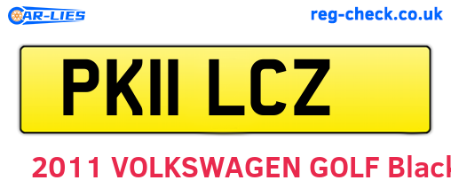 PK11LCZ are the vehicle registration plates.