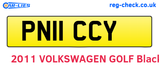 PN11CCY are the vehicle registration plates.