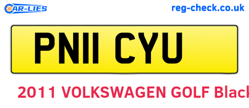PN11CYU are the vehicle registration plates.